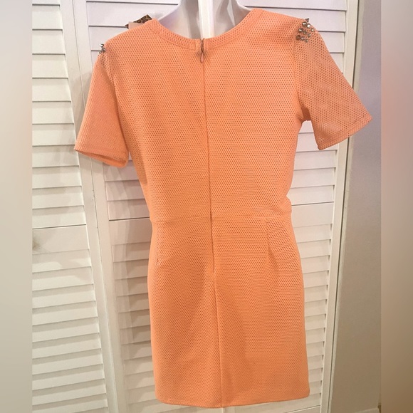 NWT Mustard Seed Peach cutout Mini Dress Size Large 👗 Summer - Picture 3 of 8